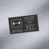 ソーシャルメディアパーソナルトレーナーフィットネスインストラクター マグネット名刺 (インサイチュ)