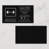 ソーシャルメディアパーソナルトレーナーフィットネスインストラクター 名刺 (正面/裏面)