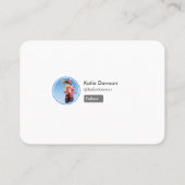 ソーシャルメディアパーソナルフィットネストレーナープロファイルページ 名刺 (裏面)