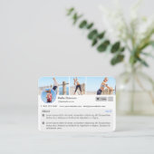 ソーシャルメディアパーソナルフィットネストレーナープロファイルページ 名刺 (スタンド正面)