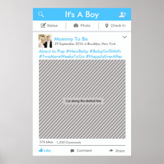 ソーシャルメディアパーティーフレームフォトブースプロップ ポスター