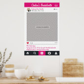 ソーシャルメディアパーティーフレーム写真ブースプロップポスター ポスター (キッチン)