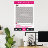 ソーシャルメディアパーティーフレーム写真ブースプロップポスター ポスター (ホームオフィス)