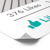 ソーシャルメディアパーティーフレーム写真ブースプロップポスター ポスター (角)