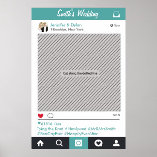 ソーシャルメディアパーティーフレーム写真ブースプロップポスター ポスター