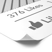 ソーシャルメディアパーティーフレーム写真ブースプロップポスター ポスター (角)