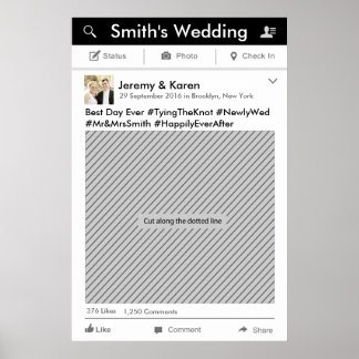 ソーシャルメディアパーティーフレーム写真ブースプロップポスター ポスター