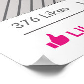 ソーシャルメディアパーティーフレーム写真ブースプロップポスター ポスター (角)