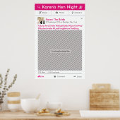 ソーシャルメディアパーティーフレーム写真ブースプロップポスター ポスター (キッチン)