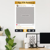 ソーシャルメディアパーティーフレーム写真ブースプロップポスター ポスター (ホームオフィス)