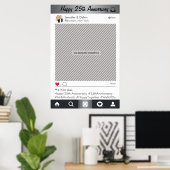 ソーシャルメディアパーティーフレーム写真ブースプロップポスター ポスター (ホームオフィス)