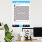 ソーシャルメディアパーティーフレーム写真ブース小道具ポスター ポスター (ホームオフィス)