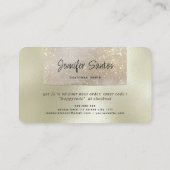 ソーシャルメディアビジネスモダン金ゴールドありがとう 名刺 (裏面)