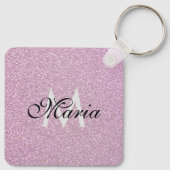 ソーシャルメディアビジネスロゴQRコードモノグラムの キーホルダー (裏面)