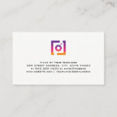 ソーシャルメディアフォトアイコン |ヴィンテージフローラ 名刺 (裏面)