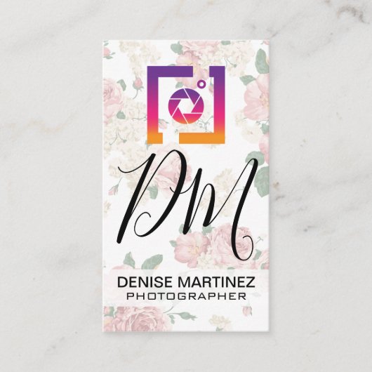 ソーシャルメディアフォトアイコン |ヴィンテージフローラ 名刺 (正面)