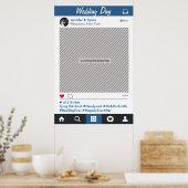 ソーシャルメディアフレームパーティーフォトプロップ ポスター (キッチン)