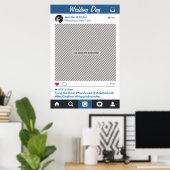 ソーシャルメディアフレームパーティーフォトプロップ ポスター (ホームオフィス)