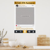 ソーシャルメディアフレームパーティーフォトプロップ ポスター (キッチン)