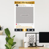 ソーシャルメディアフレームパーティーフォトプロップ ポスター (ホームオフィス)