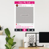 ソーシャルメディアフレームパーティー写真小道具 ポスター (ホームオフィス)