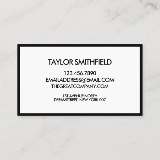 ソーシャルメディアブラックホログラフィックエレガントモダン 名刺 (裏面)