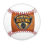 「ソーシャルメディアプログラムwのロゴデザインが必要だ 野球ボール (裏面)