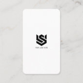 ソーシャルメディアプロファイルQRコードロゴモダンシンプル 名刺 (裏面)