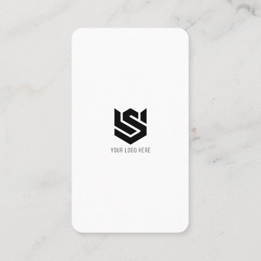 ソーシャルメディアプロファイルQRコードロゴモダンシンプル 名刺 (裏面)