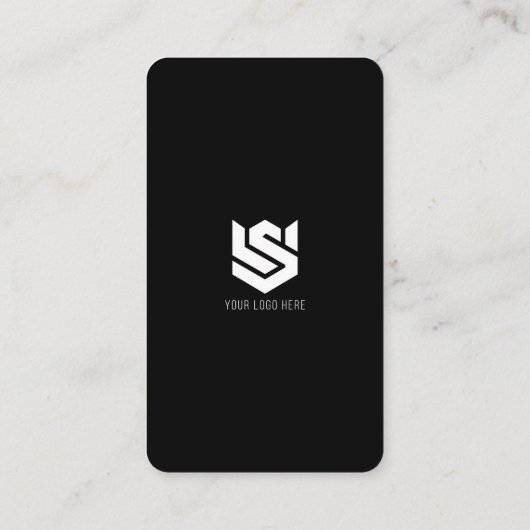 ソーシャルメディアプロファイルQRコードロゴモダンシンプル 名刺 (裏面)