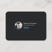 ソーシャルメディアプロフェッショナルビジネスプロファイルページ 名刺 (裏面)