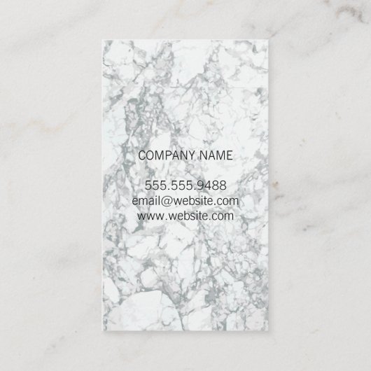 ソーシャルメディアプロモーション |大理石 名刺 (裏面)