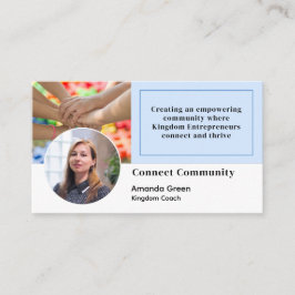 ソーシャルメディアページ写真QRコード名刺 名刺