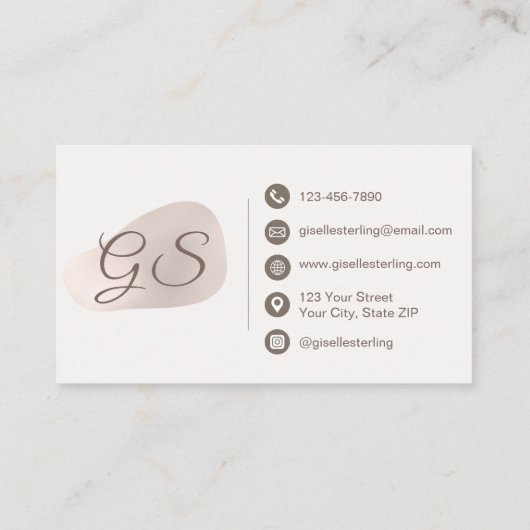 ソーシャルメディアマネージャーバラゴールドフォイル赤面美しい 名刺 (裏面)