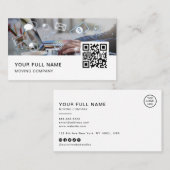 ソーシャルメディアマネージャーQRコードロゴソーシャルメディア 名刺 (正面/裏面)