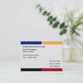 ソーシャルメディアマーケティング連絡ビジネスカード コーリングカード (スタンド正面)