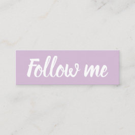 ソーシャルメディアミニマリストパモダンステルパープル スキニー名刺