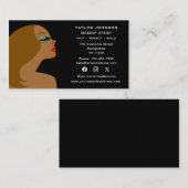 ソーシャルメディアメイクアップアーティスト美容師 名刺 (正面/裏面)