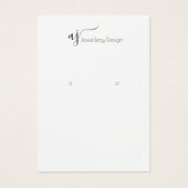 ソーシャルメディアモノグラムイヤリングディスプレイカード (正面)