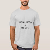 ソーシャルメディアライフTシャツ Tシャツ (正面)