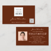 ソーシャルメディアロカスタムゴ写真QRコードTikToky 名刺 (正面/裏面)