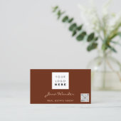 ソーシャルメディアロカスタムゴ写真QRコードTikToky 名刺 (スタンド正面)