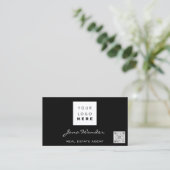 ソーシャルメディアロカスタムゴ写真QRCode TikTokTwitte 名刺 (スタンド正面)