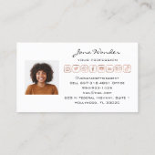 ソーシャルメディアロカスタムゴ写真QRCode TikTokYOUTUb 名刺 (裏面)