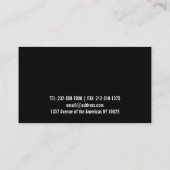 ソーシャルメディアロゴまたは写真名刺 名刺 (裏面)