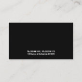 ソーシャルメディアロゴまたは写真名刺 名刺 (裏面)