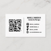 ソーシャルメディアロゴまたは写真名刺 名刺 (正面)