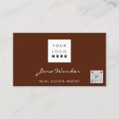 ソーシャルメディアロゴカスタム写真QRコードブロガー 名刺 (正面)