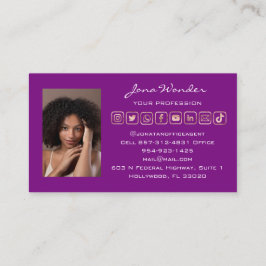 ソーシャルメディアロゴフォトQRコードブログバラBerry 名刺