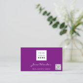 ソーシャルメディアロゴフォトQRコードブログバラBerry 名刺 (スタンド正面)